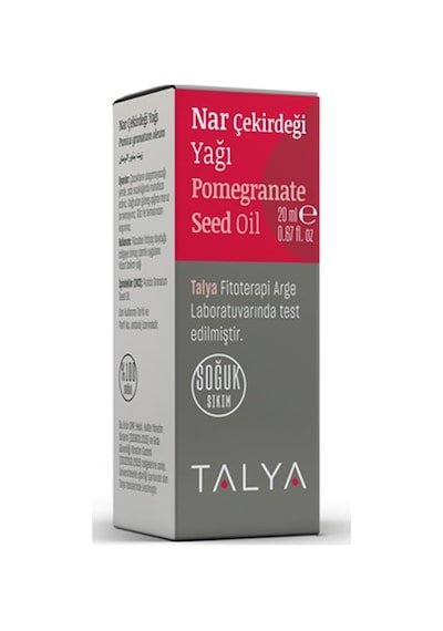 Talya Soğuk Sıkım %100 Saf ve Doğal Nar Çekirdeği Yağı 20 ML