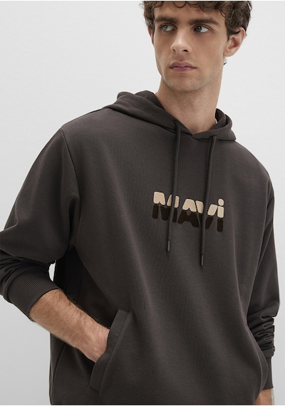 Mavi - Mavi Logo Baskılı Kahverengi Sweatshirt 0s10395-70219 Kahverengi