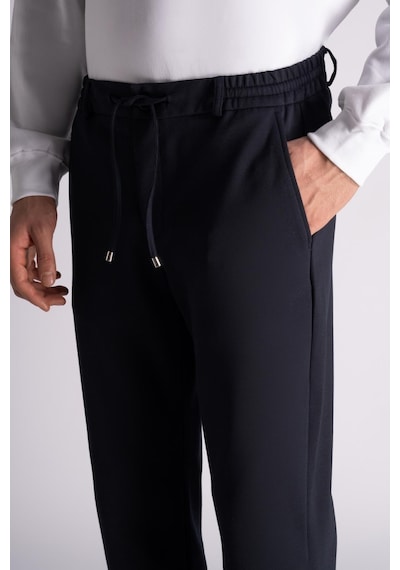 Slim Fit Jogger Bel Pantolon Lacivert Lacivert