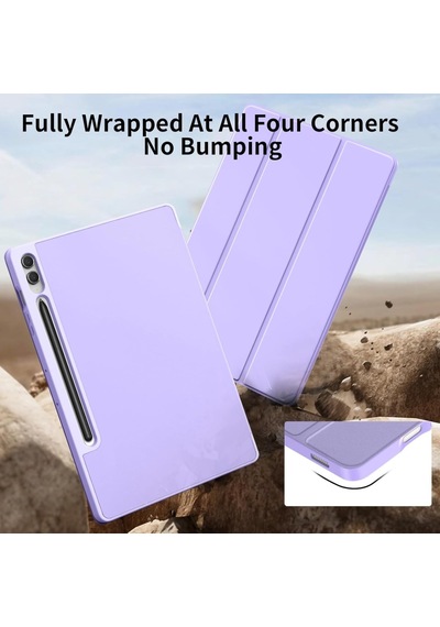 Undeplus Samsung Galaxy Uyumlu Tab S9 Fe Plus/s10 Plus/s9 Plus Kılıf Kalem Bölmeli Smart Case X610-16-810-18 X820 Kılıf