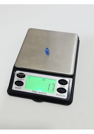 Faset Kesim Doğal Mavi Safir Taşı 1,7 Karat S026