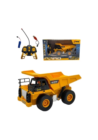 Scowetto Uzaktan Kumandalı 1:24 Ölçek Kamyon Damperli Full Fonksiyon Kamyon İş Makinası sarı