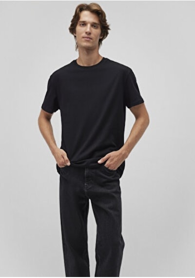 Mavi Kısa Kol Siyah Erkek T-shirt M066249-900 Siyah