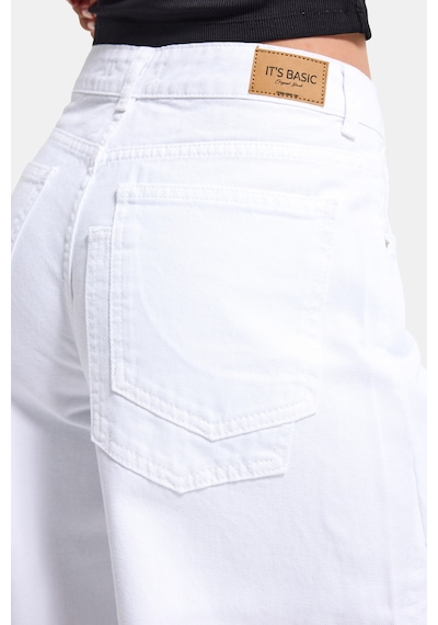 Itsbasic Kadın Beyaz 5s6-2 Palazzo Fit Yan Panel Detaylı Özel Tasarım Denim Jean Itsbasic Kadın Beyaz 5s6-2 Palazzo Fit Yan Panel Detaylı Özel Tasarım Denim Jean