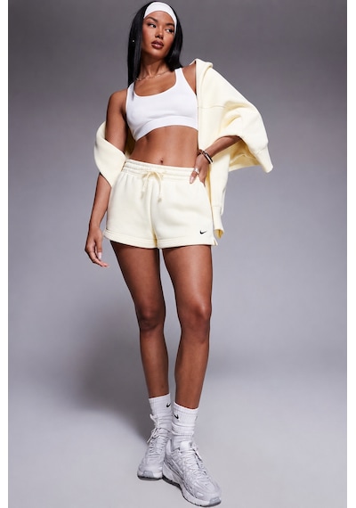 Nike Sportswear Phoenix Fleece Mid Rise 2" İnc Short Kadın Şardonlu Kalın Şort Krem