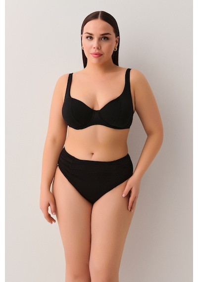 Suwen Drapeli Bikini Alt Sbn26995012 Siyah