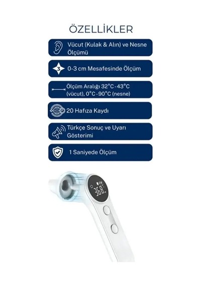 Kulaktan & Alından Ateş Ölçer