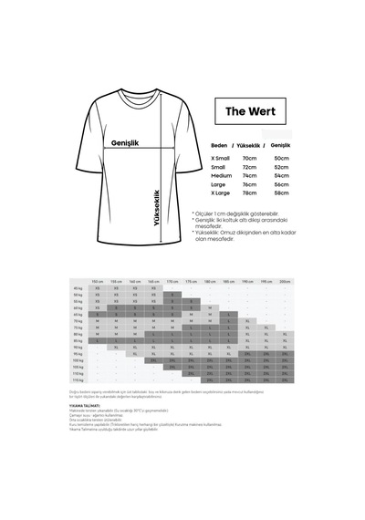Thewert Unisex Criminal Baskılı Beyaz Oversize Tshirt