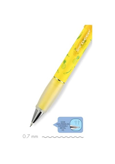 Tr Deep Mekanık Kursun Kalem 07mm Fos Sarı Ananas &amp Muz Genel