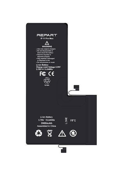 İphone 11 Pro Max Uyumlu Güçlendirilmiş Yüksek Kapasite Batarya - 4500 Mah