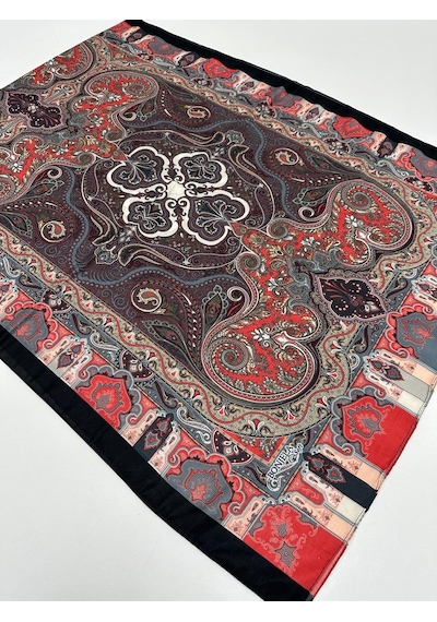 Bonjela Soft Pamuklu Şal Etro Desen Lbs1711-41743 Çok Renkli