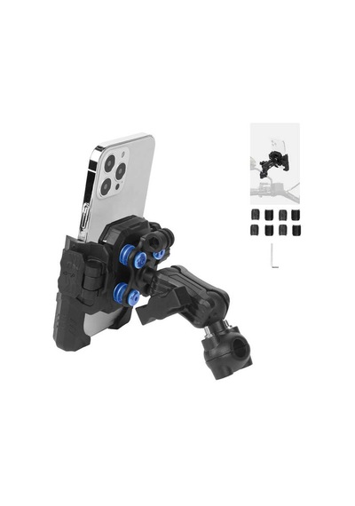 Mechrıg 9-16 Mm Boru Çapı Uyumlu Motosiklet Dikiz Aynası Telefon