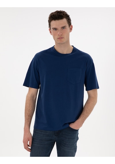 Pierre Cardin Erkek Açık Lacivert Tişört Basic 50306991-vr059 Açık Lacivert