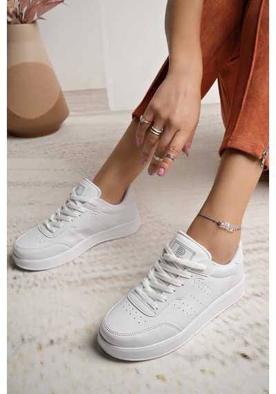 Nesilshoes Darkstep 158 Beyaz Unisex Sneakers