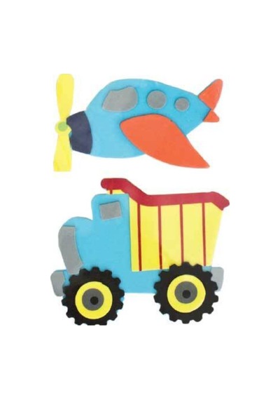St5253 Eva Sticker Uçak Kamyon 2 Li Sarı