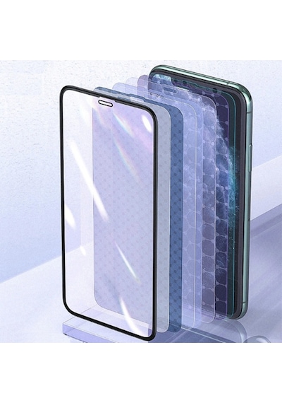 Baseus 0.25Mm Apple Uyumlu   iPhone 11 Pro- Xs-X 3D Curved Full Kaplama Kırılma Siyah