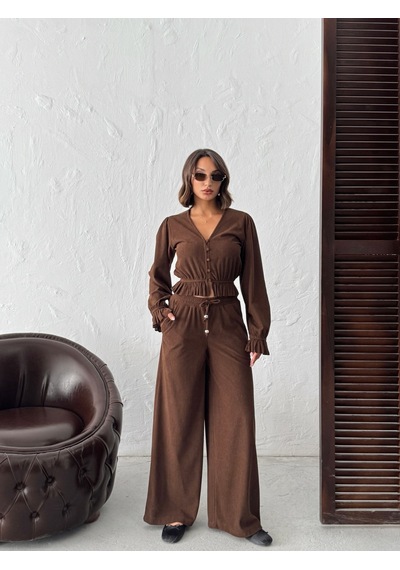 Verymoda Fitilikadife Pantolon F1996 Kahve