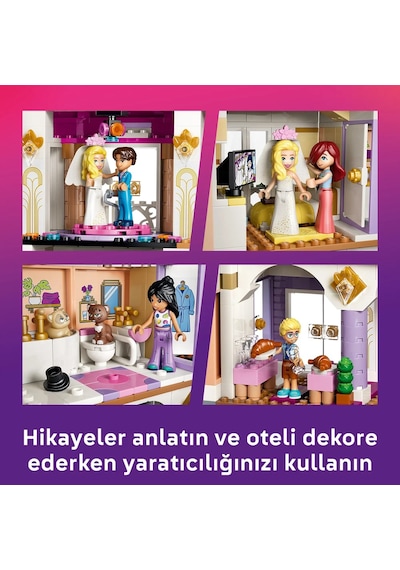 LEGO® Friends Büyük Heartlake City Oteli 42704 - 9 Yaş ve Üzeri Çocuklar için 6 Mini Bebek İçeren Oyuncak Yapım Seti (1406 Parça)