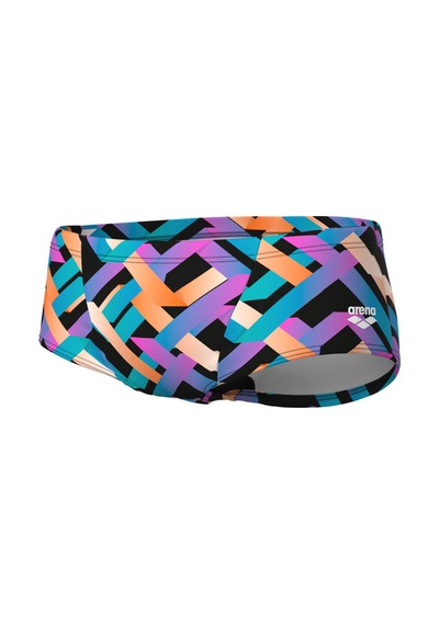 Arena Texture Swim Low Waist Short Erkek Mayo Black Multi White Black Multi White