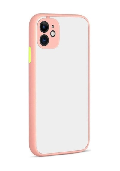 Apple Uyumlu iPhone 12 Mini Kılıf Zore Hux Kapak Pembe