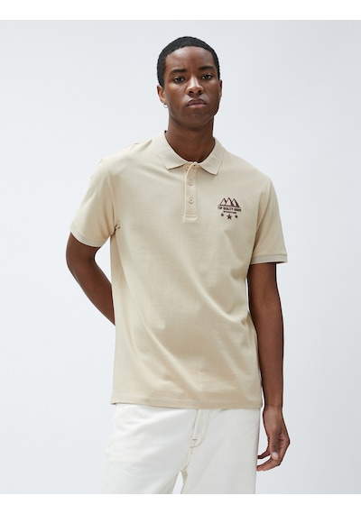 Koton Polo Yaka Tişört Dar Kesim Düğmeli Kısa Kollu Manzara Işlemeli Bej 3Sam10057Mk 3Sam10057Mk050 Ekru Koton Polo Yaka Tişört Dar Kesim Düğmeli Kısa Kollu Manzara Işlemeli Bej 3Sam10057Mk 3Sam10057Mk050 Ekru