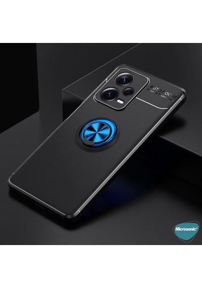 Microsonic Xiaomi Redmi Note 12 Kılıf Kickstand Ring Holder