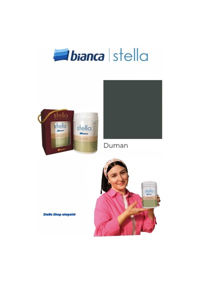 Stella Su Bazlı Saf Akrilik Boya 500ml - Duman