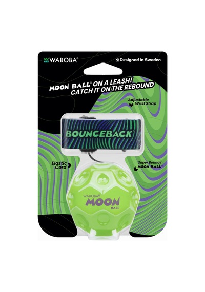 Waboba Solid Bounceback Moon Ball Geri Dönen Ve Yüksek Zıplayan Top Bilek İpli Moon Ball Yeşil-8+ Yaş