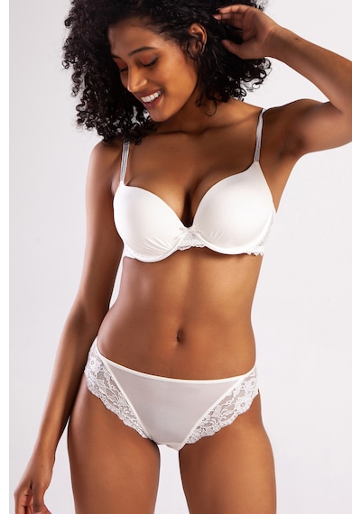 Lenaca Goldy Heavy Push Up Bra, Ekru Renk Konforlu Ve Şık Sütyen Çok Renkli
