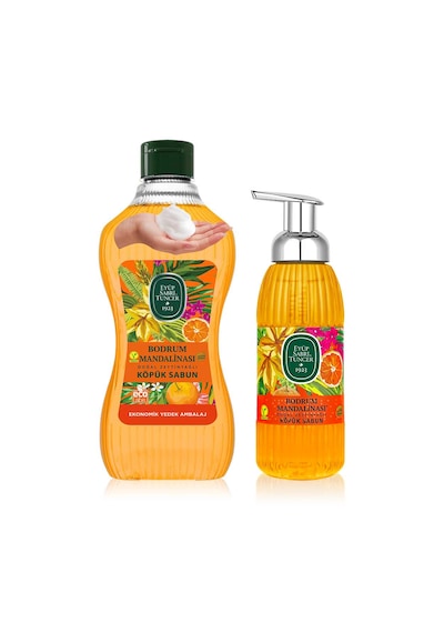 Eyüp Sabri Tuncer Bodrum Mandalinası Doğal Zeytinyağlı Köpük Sabun 1.5 Lt + 500 Ml - Lansman Set