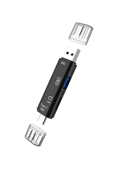 5in1 Otg Kart Okuyucu Usb 2.0 - Type-c - Micro Usb - Micro Sd/tf