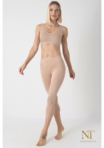 Nt Underwear Kadın Bambu Kapri Tayt Hafif, Rahat, Terletmeyen Ten
