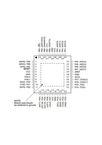 Atmega16a-au Smd 8-bit 16mhz Tqfp-44