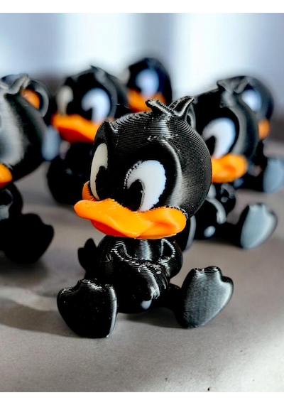 Bebek Duffy Duck Tasarımlı Sevimli Anahtarlık Ve Çanta Aksesuarı 2 Adet