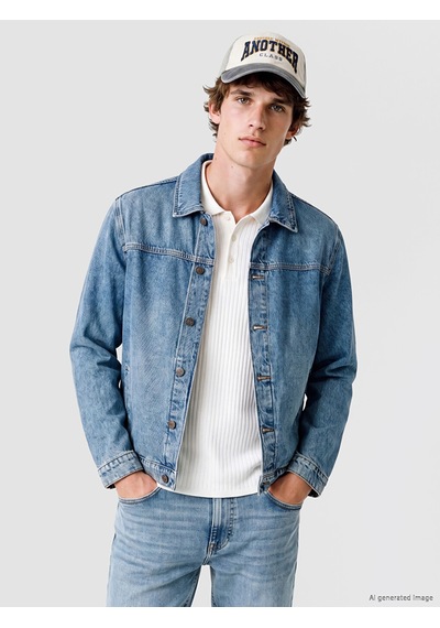 Lcw Jeans İndigo Loose Fit Erkek Jean Ceket