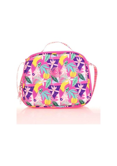 Kaukko Double Stripe Beslenme Çantası Pink K9037