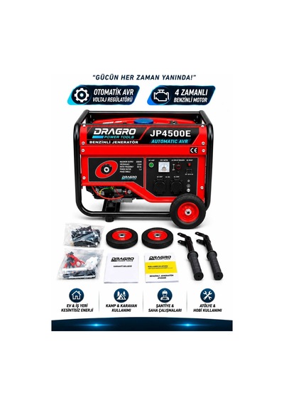 Dragro Drg-3kva İpli 3 Kva Monofaze Benzinli Jeneratör Isınmaya Karşı Koruma
