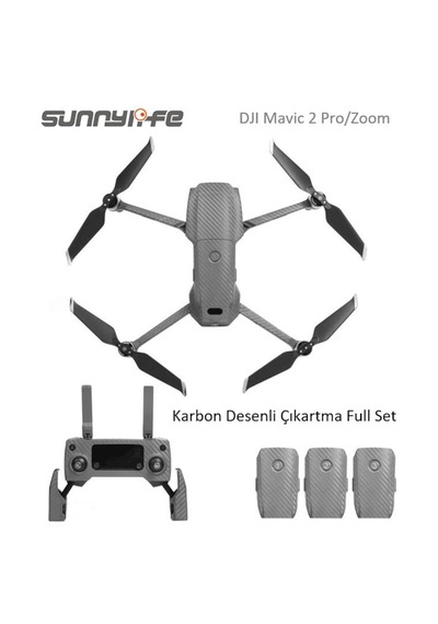 DJI Mavic 2 Pro/zoom Gümüş Karbon Desenli