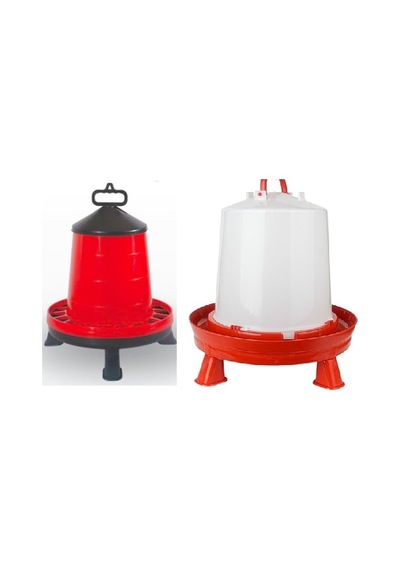 Tavuk Yemliği 12 Kg Ayakli & Tavuk Suluğu 12 Lt  Ayakli