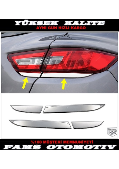 Renault Clio 4 Hb Krom Stop Alt Çıta 4 Prç P.Çelik 2012-2018