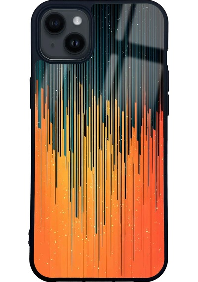 Apple Uyumlu iPhone 14 Plus Cyberfall Tasarımlı Glossy Telefon Kılıfı Çok Renkli