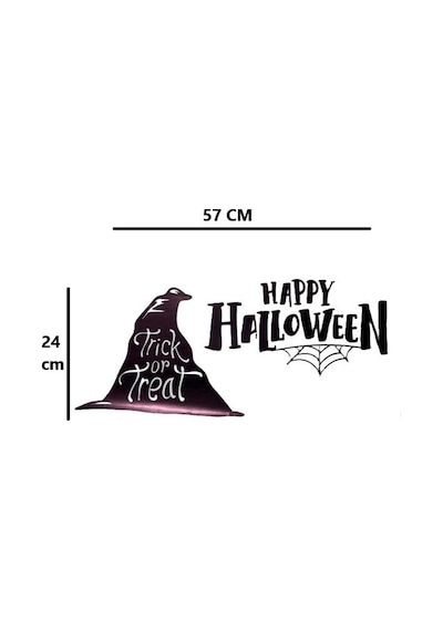 Happy Halloween Temalı Duvar Stickerı Renkli