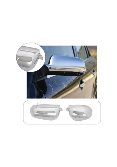 Seat İbiza 2 Facelift Uyumlu 1999-2002 Ayna Kapağı 2 Parça Abs Krom Kaplama