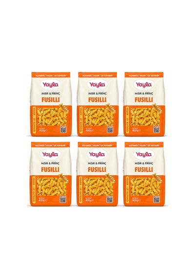 Glutensiz Vegan Fusilli Makarna 400 Gr X 6 Lı Avantaj Paketi Mısır & Pirinç - 878144002