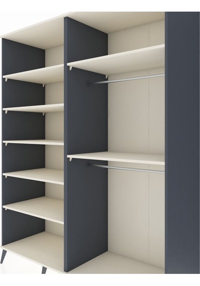 Kronos Gardrop 7 Raflı 2 Askılı 176x59x221 Antrasit-aytaşı Aytaşı Kronos Gardrop 7 Raflı 2 Askılı 176x59x221 Antrasit-aytaşı Aytaşı