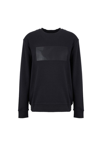 Fabrika Siyah Erkek Baskılı Sweatshirt F6wm-swt 2062