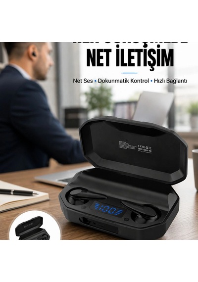 Çağrı Cevaplayabilen Akıllı Saat 5.2 Bluetooth Bağlantılı Kulaklık Yeni Nesil 00