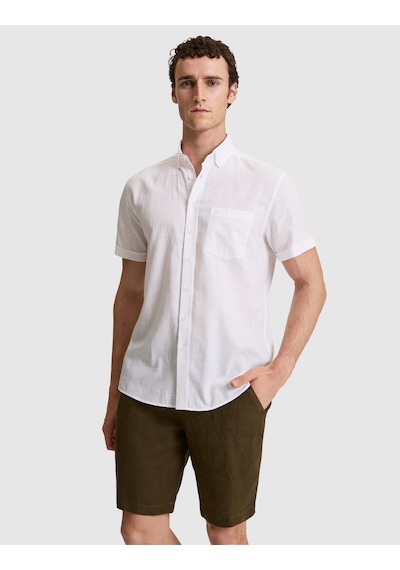 Pierre Cardin Erkek Beyaz Gömlek Kısa Kollu 50320916-vr013