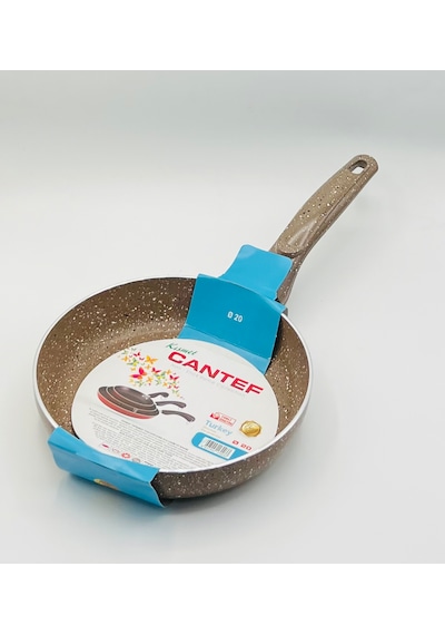 Cantef 20 Cm Yanmaz Yapışmaz Tek Saplı Teflon Tava