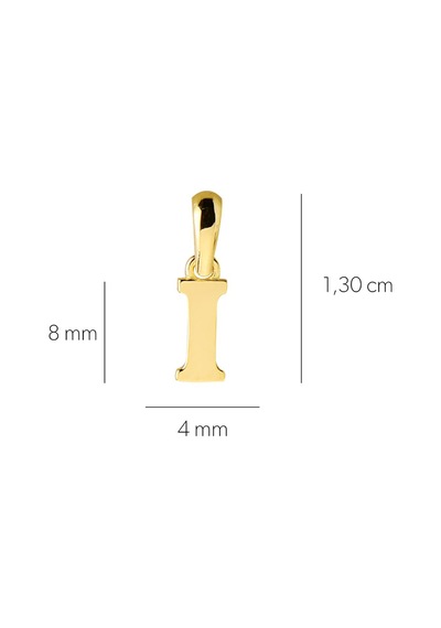 Goldkupe 14 Ayar Altın I Harfi Kolye Ucu 0,35 Gr-3477